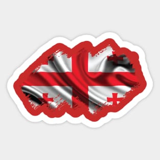 Flag of Georgia Sticker